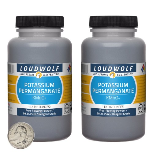Potassium Permanganate - 2 Pounds in 2 Bottles