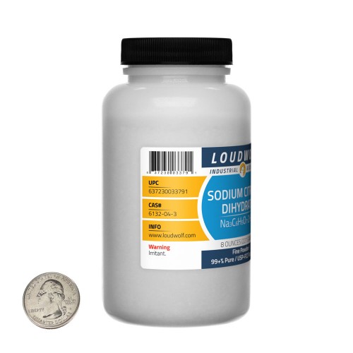 Sodium Citrate Dihydrate - 1.5 Pounds in 3 Bottles